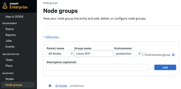 Add NTP to node groups
