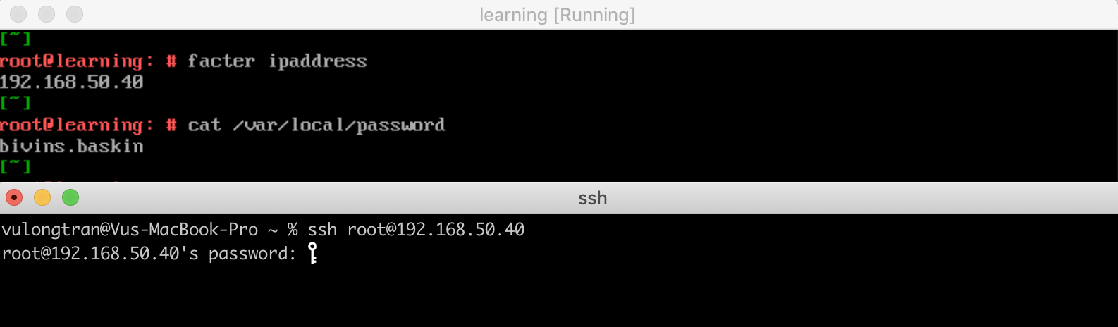 puppet-learning-vm-ssh-example